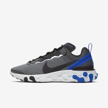 Nike React Element 55 SE - Férfi Utcai Cipő - Fekete/Kék/Fehér/Fekete